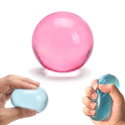 2026 New Coconut Oil Stress Ball, Dumpling Squishy Coconut Squeeze Stress Shapeable Ball, Non-Sticky Slow Rising Squeeze Balls, Portable Desk Squishies for Relaxation and Focus (Blue)(Pink)