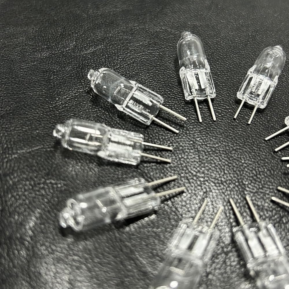10 PCS 2 PCS 6V G4 Halogen Bulb Bead 5W 10W 15W 20W 25W 30W Microscope Accessories(15W 2PCS)