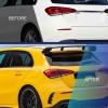 Yechiry Rear Bumper Spoiler Side Canard Air Vent, Specifically Engineered Replacement Spoiler, Canard Vent with Lower Diffuser Strip, Ideal for A Class W177 AMG Line Hatchback 2018+ view 2
