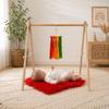 Wooden Montessori Baby Play Gym Frame, Foldable Beech Wood Baby Activity Gym Stand, Natural Nursery Gym, Portable Baby Gym Frame view 2