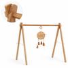 Wooden Montessori Baby Play Gym Frame, Foldable Beech Wood Baby Activity Gym Stand, Natural Nursery Gym, Portable Baby Gym Frame view 4