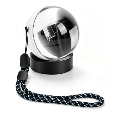 Dpofirs Crystal Ball Video Player, Memory Sphere Ball Digital Display Photo Video Player with Sound for Home Decor Birthday, Built in 4GB