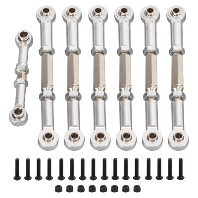 Alomejor Adjustable RC car servo Pull Rod, Aluminum Alloy Metal Replacement Part with fine Workmanship for Slash 1 10 Remote Control car