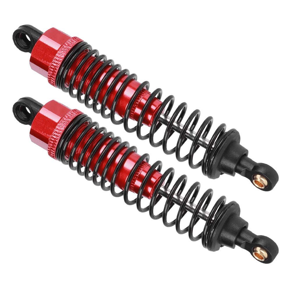 SPYMINNPOO 2pcs 1/10 Metal Shock Struts Damper, High Performance Wear Rust Proof, with Easy Installation, for HSP JLB EM DHK HPI RC Car (85MM)