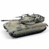 1/144 Scale Tank Detailed Craftsmanship Armored Vehicle Model Movable Turret Vehicle Model for Hobbyists, Collection Display, Merkava Mk2 Desert view 1
