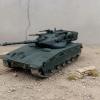 1/144 Scale Tank Detailed Craftsmanship Armored Vehicle Model Movable Turret Vehicle Model for Hobbyists, Collection Display, Merkava Mk2 Desert view 2