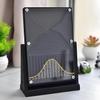 12*18cm Desk Galton Board,Probability Demonstration Model with Bell Curve,Normal Distribution Mathematical Model,Physics Lab Experiment Tool for Random Distribution & Statistical Law Teaching(Black) view 1