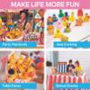2" Bulk 100 Pc. Mega Everyday Fun Yellow Rubber Ducks Assortment view 3