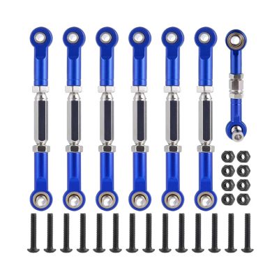 Adjustable Pull Rod for Slash 1/10 2wd for Stampede for Hoss for Rustler Turnbuckles Camber Linkage Steering Link Rod Ends Adjustable RC Crawler