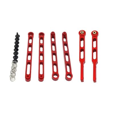 RC Upgrades Models for MN82T LC79 MN82S MN82Pro for MN82 1/12 Metal Front and Rear Axle Fixing Rods Upgrades Modifications Accessories(Red)
