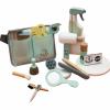 ToysCentral Basics 18 Pieces Wooden Hairdresser Toy Set Great Gift Wooden Makeup Toy Set Imagination Pretend Salon Playset for Children and Girls, Young Children view 1
