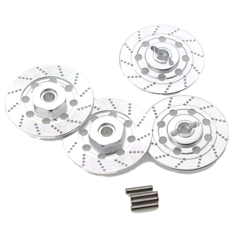 RC Cars Models Compatible with Sakura D4 1/10 RC Car Upgrade Parts Accessories 4PCS Metal Brake Disc Wheel Rim Box Hex Adapter 12mm