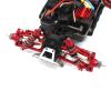 Adjustable Pull Rod for MJX for Hyper Go 16207 16208 16209 16210 H16 H16BM 1/16 RC Car Metal Parts Steering Tie Rod Assembly Accessories(Red) view 2