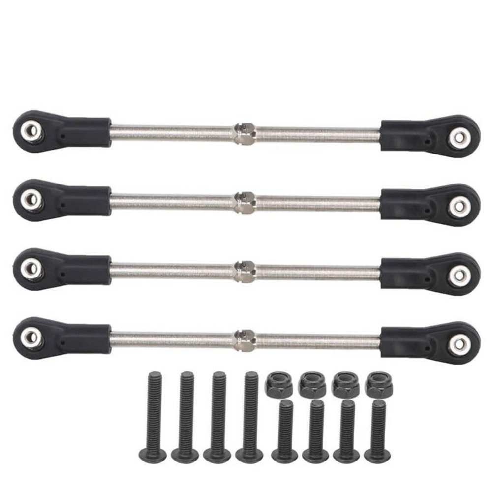 RC Cars Models for Kyosho for Hobao for Arrma for Kraton for RedCat 1/8 Buggy Truck RC 4Pcs Pull Rod Steering Servo Link Rod Modified Parts