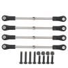 RC Cars Models for Kyosho for Hobao for Arrma for Kraton for RedCat 1/8 Buggy Truck RC 4Pcs Pull Rod Steering Servo Link Rod Modified Parts view 1