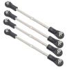 RC Cars Models for Kyosho for Hobao for Arrma for Kraton for RedCat 1/8 Buggy Truck RC 4Pcs Pull Rod Steering Servo Link Rod Modified Parts view 4