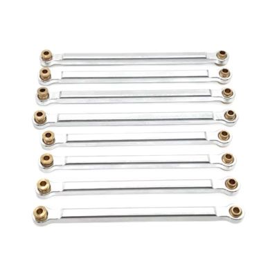 Adjustable Pull Rod for MN for MN128 MN86 G500 1/12 Metal Upgrade Chassis Fixation Link Rod RC Car Spare Parts Accessories(Silver)
