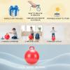 Fawfose Bouncy Ball, Sturdy PVC Material, Strong Handle, Inflatable Jumping Ball for Kids, Exercise and Fun view 4