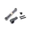 Adjustable Pull Rod for Wltoys 144010 144001 144002 124017 124016 124018 124019 1/14 Metal Steering Gear Lever Arm RC Car Modification Parts(Gray) view 1
