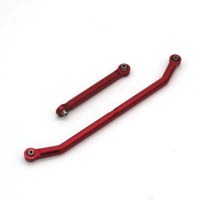 Adjustable Pull Rod for MN128 MN86S G500 6061 T6 Aluminum Steering Rod Remote Control Car Metal Upgrade Modifications Accessories(Red)