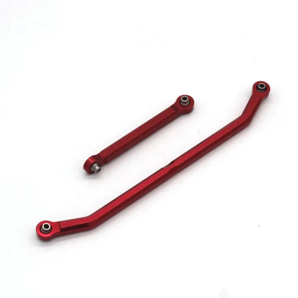 Adjustable Pull Rod for MN128 MN86S G500 6061 T6 Aluminum Steering Rod Remote Control Car Metal Upgrade Modifications Accessories(Red)