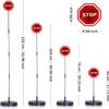 TREBGFE LED Flashing Stop Sign Parking Assistant for Garage, Adjustable Height Garage Warning Car Stop Indicator Sensors for Vehicles- Bumper Guard Driveaway view 2