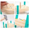 tysszx Wooden Hammering Pounding Toy, Montessori Nail Tap Bench with Colorful Pegs for Toddlers view 3
