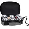 Boules Set Outdoor Family Game Steel Gray view 1