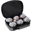 Boules Set Outdoor Family Game Steel Gray view 2