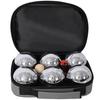 Boules Set Outdoor Family Game Steel Gray view 4