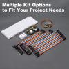 MECCANIXITY Breadboard Kit with Power Supply Module, 830 Tie-Points Breadboard with Pin Header Wires Voltage Display, Electronics Component Fun Kit for Development Board Circuit Practice STEM view 4