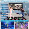 HDMI Dance Mat for Kids & Adults, 64GB Memory, 1000+ Built-in Games, 885 Songs & 81 MTVs, Yoga, Aerobics, Running, Sports & Puzzle Modes, Soft Non-Slip Flannel Material Plug & Play Pad,Gift for kids view 3