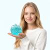 Blue Ocean Slushy Apple Squishy, Gel Filled Fidget Fidget Squeeze Toys Anxiety Relief view 4