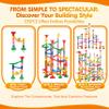 232 PCS Marble Run, STEM Building Toys with 45 Colourful Plastic Marbles view 2