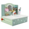 BTSEURY Kids Bathroom Sink Toys, Wooden Simulation Vanity Table Set with Beauty Accessories, for Toddler and Educational Role Playing view 2