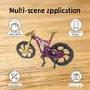 Mountain Bike Toy DS Die-Cast Mini Finger Bicycle Model Desktop Decoration Scale Men Toy DH Alloy Bike Action Figurine Toy for Cake Topper Crafts (Purple-1A) view 4