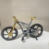 Mountain Bike Toy DS Die-Cast Mini Finger Bicycle Model Desktop Decoration Scale Men Toy DH Alloy Bike Action Figurine Toy for Cake Topper Crafts (silvery-1A) view 1
