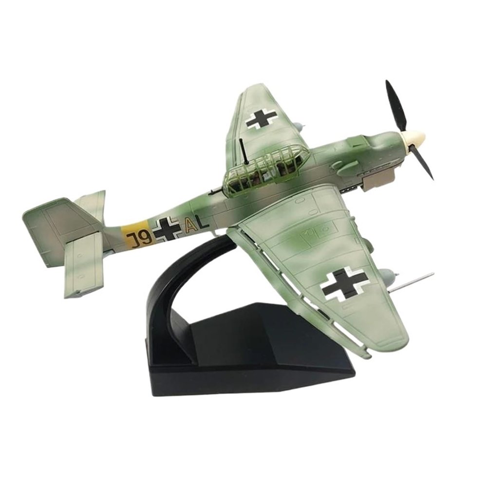 Miniature Scale 1 72 Scale for JU87 Bomber Fighter Diecast Metal Plane Aircraft Model Collection Display Flying Toy Game Kits