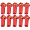 AMONIDA 10Pcs RC Car Ball Joints, Metal Pull Rod Connector, Aluminum Alloy Material Joints with Stable Flexible Driving, Ideal for AXIAL SCX10 1/10 Scale (Red) view 3
