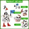 YGEINIT 2026 World Cup 7 Inch Desk Goose Outfits, Soccer Desk Goose Clothes Accessories, World Cup Soccer Decor for Goose Statues Office and Home(Trophy+Pennant) view 3