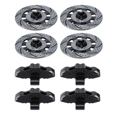 RC Car Assortment for Traxxas 1/7 rc Car 4 Pieces for Unlimited for Desert for Racer Adapter Aluminum Wheel Hex Hub Brake Disc and Caliper