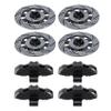 RC Car Assortment for Traxxas 1/7 rc Car 4 Pieces for Unlimited for Desert for Racer Adapter Aluminum Wheel Hex Hub Brake Disc and Caliper view 1