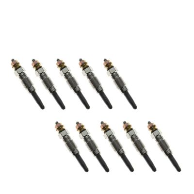 Car Glow Plugs For Ssangyong Istana For Korando For Rexton For Musso 1995 1996 1997 1998 1999 2000 2001 2002 Glow PLUG SET 6611593101(10pcs)