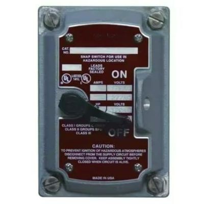for Appleton Electric Edsf12 Switch Cover, 1-Pole Or 2-Pole, 1Gang, A