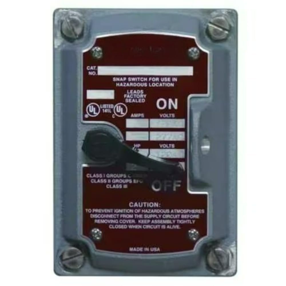 for Appleton Electric Edsf12 Switch Cover, 1-Pole Or 2-Pole, 1Gang, A