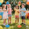 2PC Automatic Bubble Machine, Standing Bubble Machine with Lights Music, Rechargeable Stand Up BubbleMachine, Street Lamp Bubbles Tower, Detachable Bubbles Wand for Parties Wedding Outdoor view 3