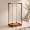 16 18 20 22 24 in Extra Tall Acrylic Display Case, Clear Reinforced Display Box with Metal Frame, Acrylic Cube Storage Showcase for Action Figure(15x15x45cm/6x6x18in) view 1
