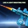 2 Pack Electric Water Guns for Adults & Kids, Automatic Squirt Guns with 32Ft Long Range, Large Capacity,LED Light, Summer Outdoor Swimming Pool Water Toys, Red and Blue view 4