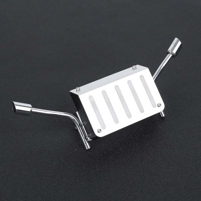 Drfeify Fuel Tank Exhaust Pipe, Stainless Steel Replacement Accessory for 1/10 RC Car, with No Rust Smooth Surface and Easy Installation