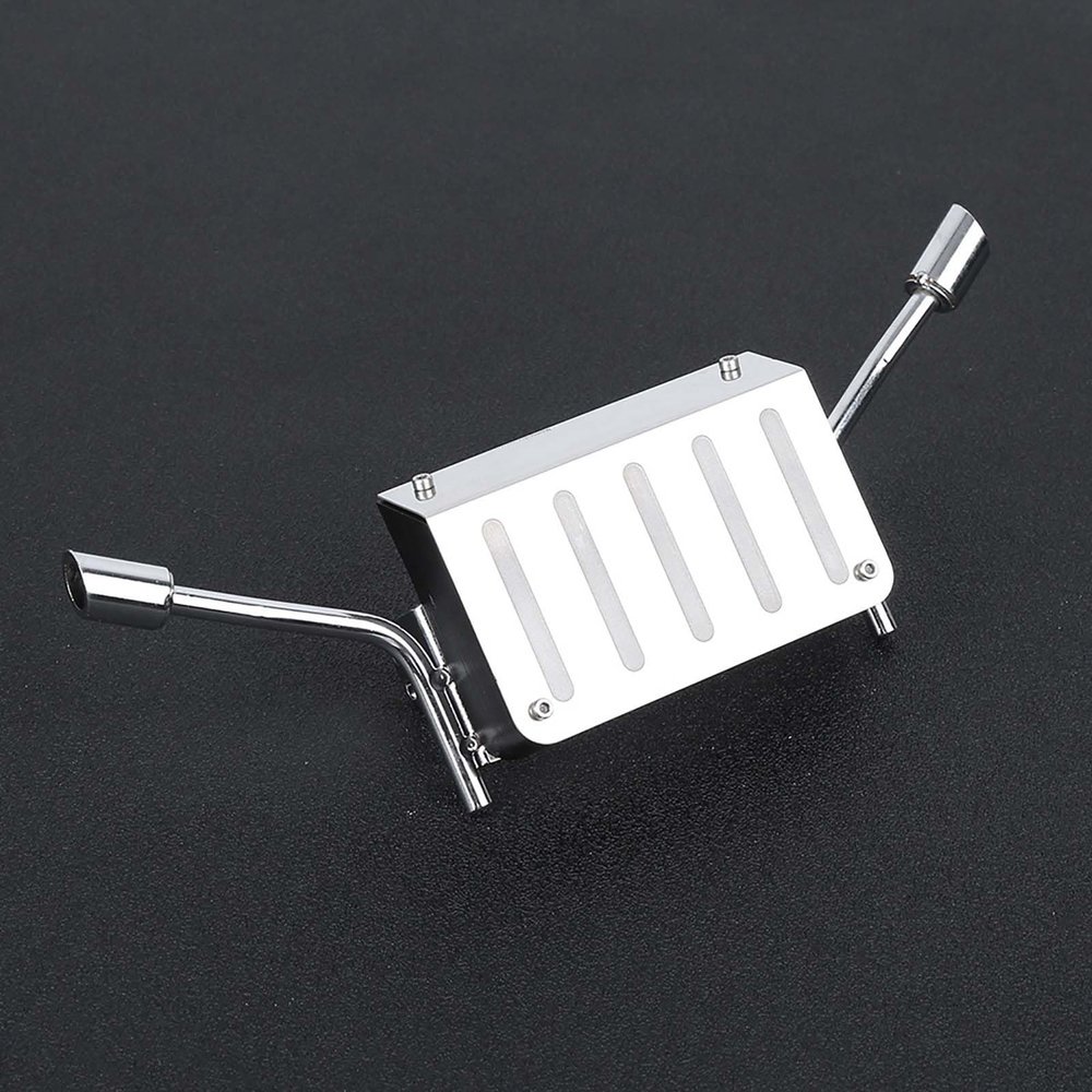 Drfeify Fuel Tank Exhaust Pipe, Stainless Steel Replacement Accessory for 1/10 RC Car, with No Rust Smooth Surface and Easy Installation